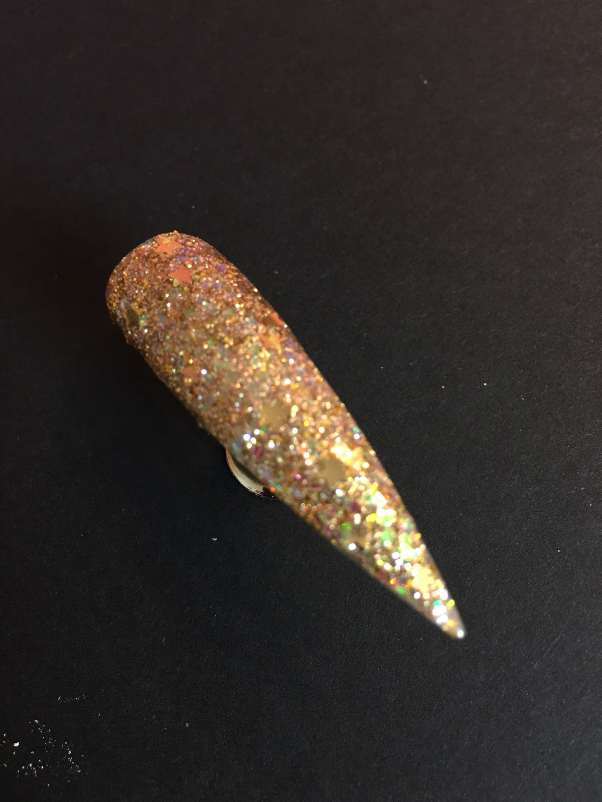 5 Gold Rings-Glitter Acrylic-Incandescent Shine Ltd